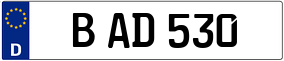 Trailer License Plate